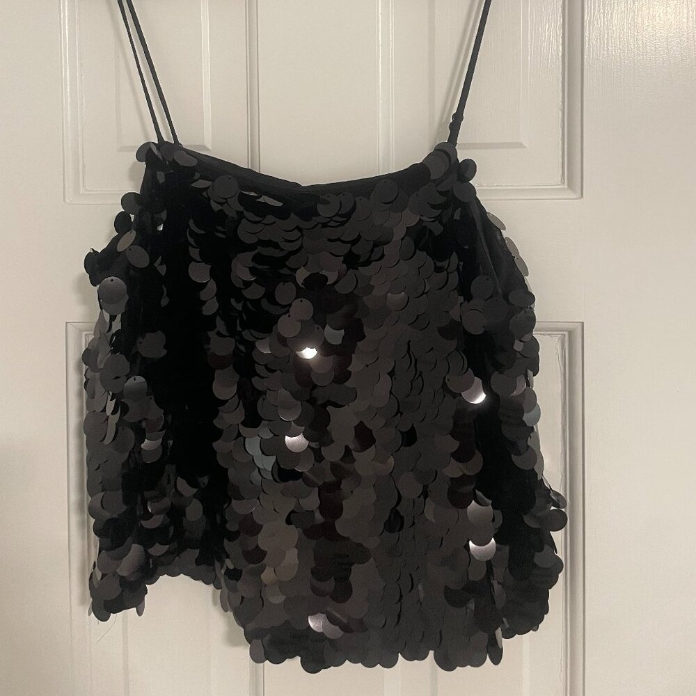 Banana Republic Black Sequence Tank